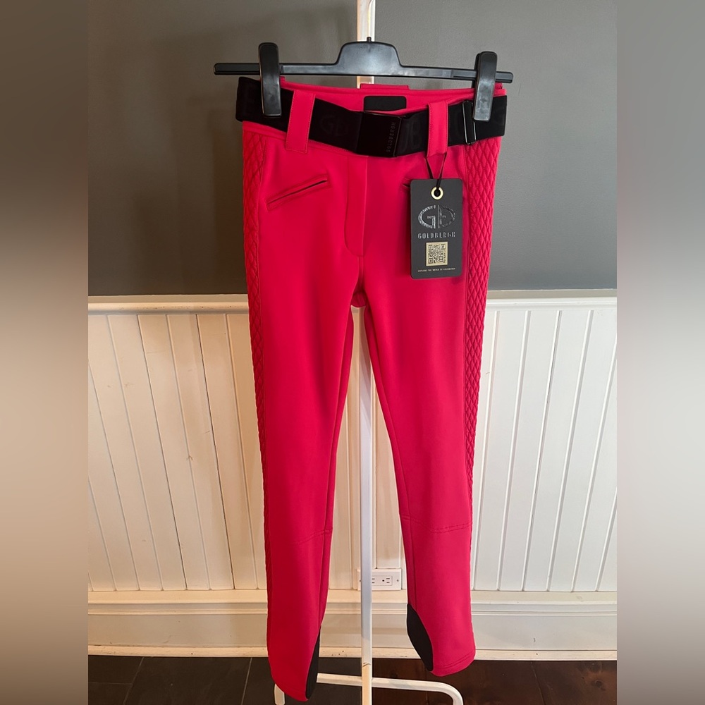 Goldbergh Women's Pink Straight Leg Ski Pants
